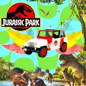 Jurassic Park/World 1992 Jeep Wrangler 18, Diecast, Scale 1:32, 24078, New